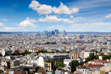 Paris manzarası hava Montmartre