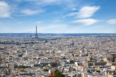 Paris manzarası hava Montmartre