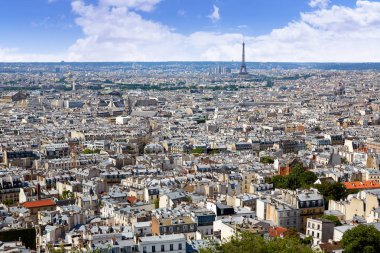 Paris manzarası hava Montmartre