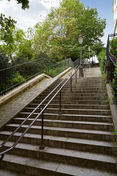 Paris Montmartre Basilique du Sacré Coeur merdiven — Stok fotoğraf