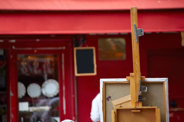 Montmartre painters place du Tertre canvas — Stockfoto