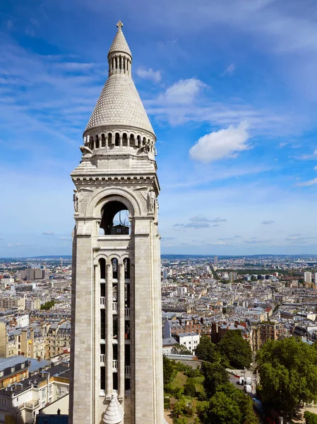 Skyline di Parigi e Sacre Coeur a Montmartre — Foto Stock