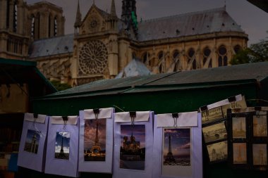Notre Dame Paris Saint Michel kartpostallar