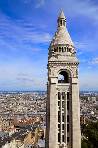 Skyline de París y Sacre Coeur en Montmartre — Foto de Stock