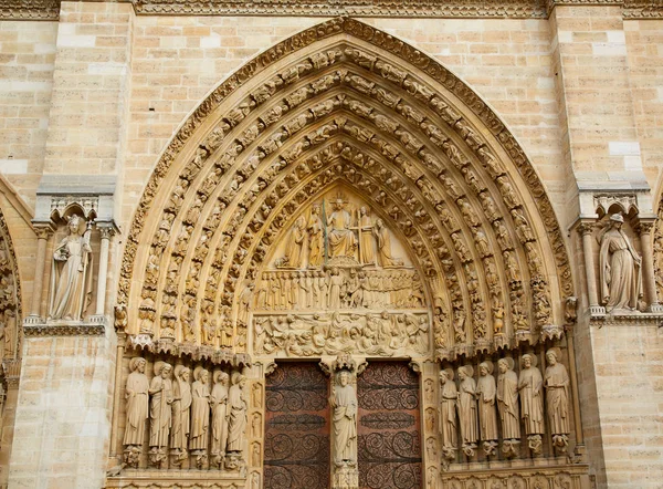 Katedra Notre dame w Paryżu Francja — Zdjęcie stockowe