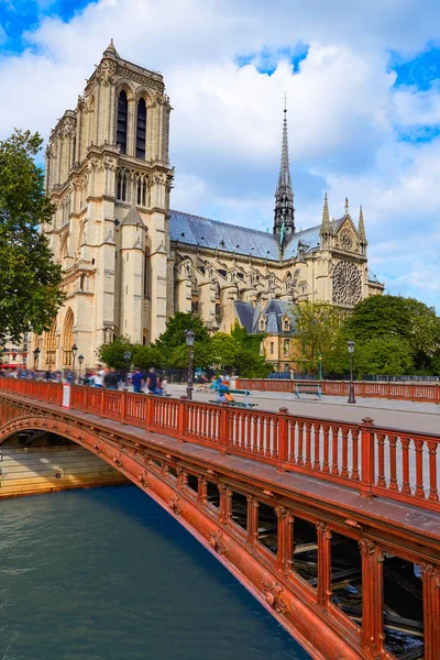 A párizsi Notre dame-katedrális Franciaország — Stock Fotó