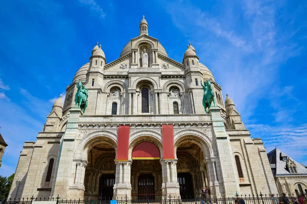 Sacre Coeur Basilique in Montmartre Paris — Zdjęcie stockowe