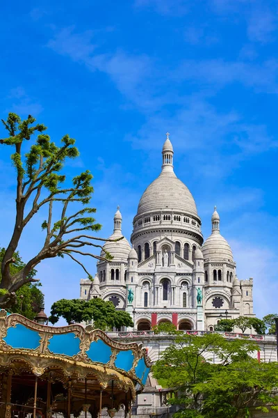 Sacre Coeur Basilique in Montmartre Paris — Stockfoto