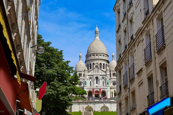 Sacre Coeur Basilique in Montmartre Paris — Stockfoto