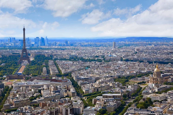 París Torre Eiffel y skyline aérea Francia — Foto de Stock