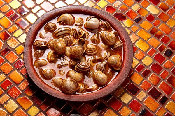 Tapas snail recipe from Spain — Stock Photo, Image