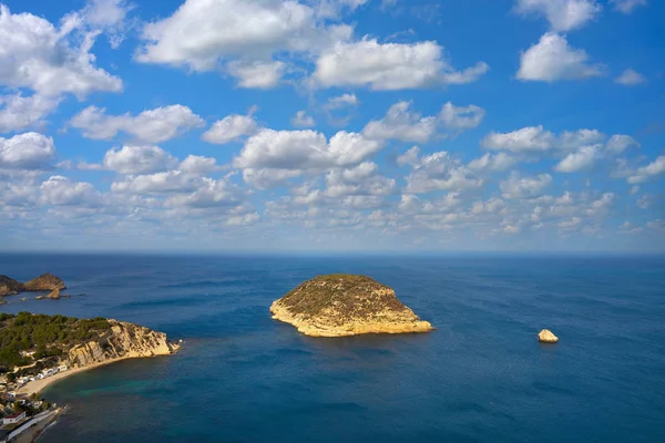 Javea Xabia Mar Mediterrâneo antena La Falzia — Fotografia de Stock