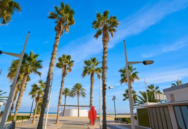 Valencia La Malvarrosa beach arenas Spain
