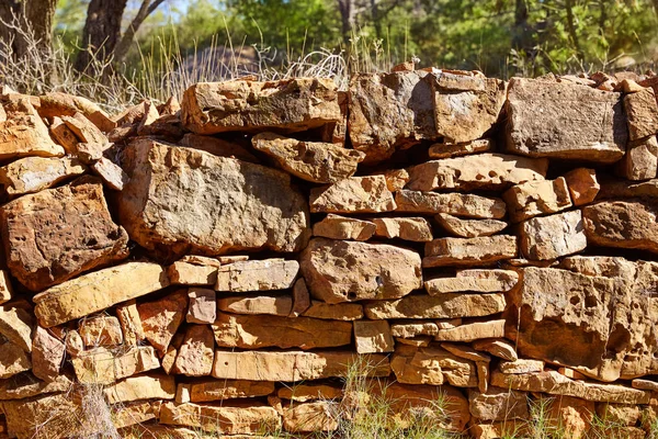 Stone masonry Sierra Calderona of Valencia — Stock Photo, Image