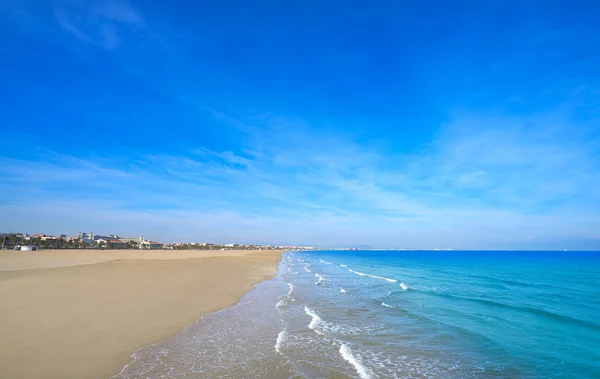 Valencia La Malvarrosa arenas de playa España — Foto de Stock