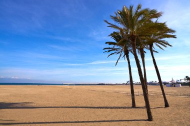 Valencia La Malvarrosa beach arenas Spain