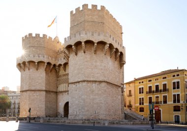 Torres de Serrano towers in Valencia