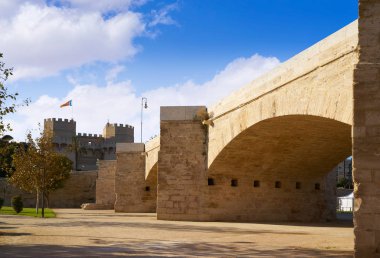 Torres de Serrano towers in Valencia