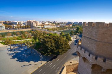 Torres de Serrano towers in Valencia