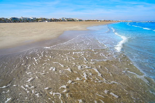 Valencia La Malvarrosa beach arenas Spain — 图库照片