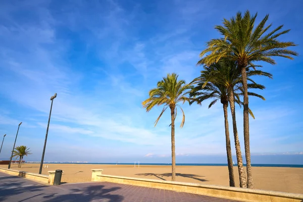 Valencia la malvarrosa strand arenen spanien — Stockfoto