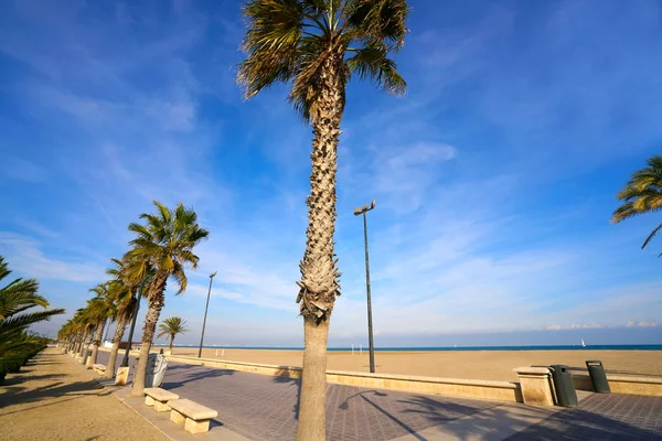 Valencia La Malvarrosa beach arenas Spain — Stok fotoğraf