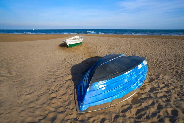 Valencia La Malvarrosa beach arenas Spain — стокове фото