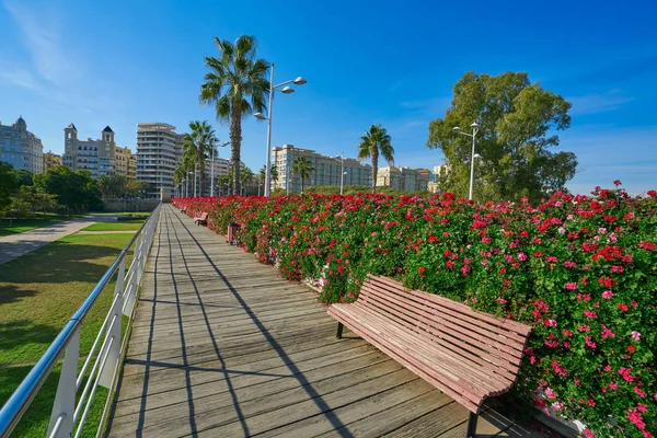 Valencia Puente de las Flores flowers bridge — 스톡 사진