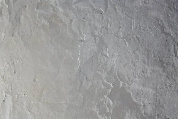 Witgekalkte witte mediterrane muur textuur — Stockfoto