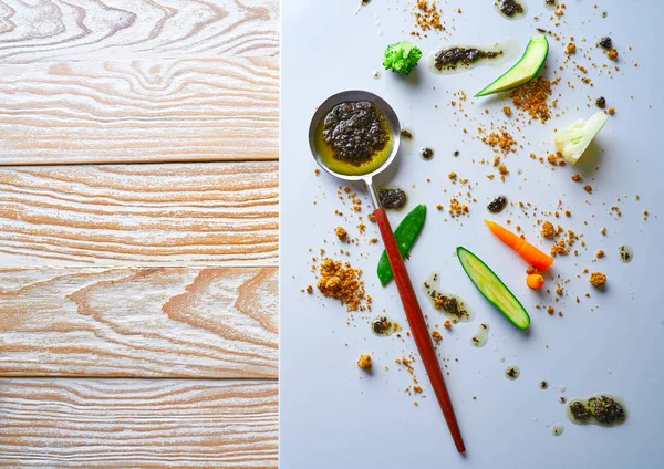 Abstrakte gastronomische Avantgarde Konzept Molekulare Küche — Stockfoto