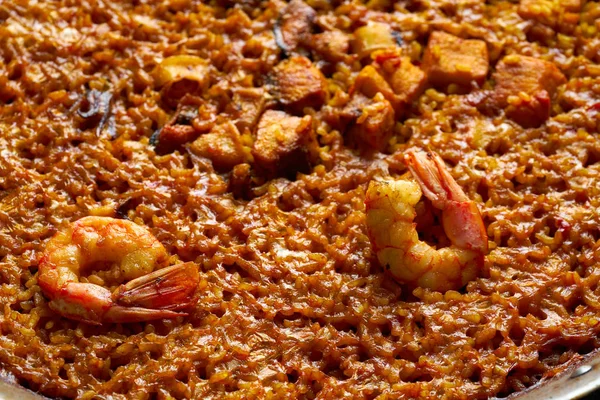 Frutti di mare Paella senyoret rice from Spain — Foto Stock