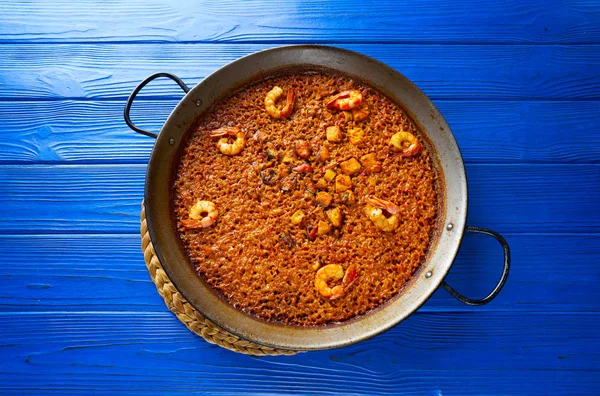 Frutti di mare Paella senyoret rice from Spain — Foto Stock