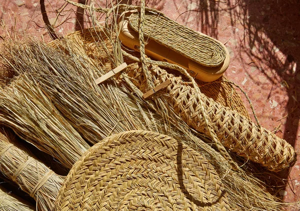 Esparto grama halfah usado para artesanato cestaria — Fotografia de Stock