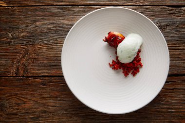 Maydanoz hava köpük Şef Izgara ahtapot 