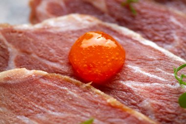 İber domuz jambon Xo sos ile