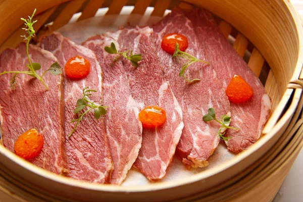 İber domuz jambon Xo sos ile