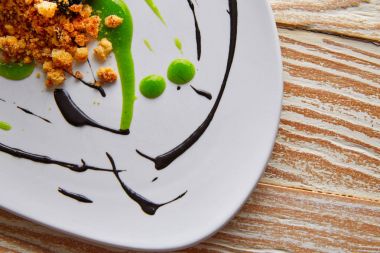 Moleküler gastonomy mürekkep balığı yumurtalar mayonez