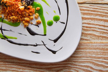 Moleküler gastonomy mürekkep balığı yumurtalar mayonez