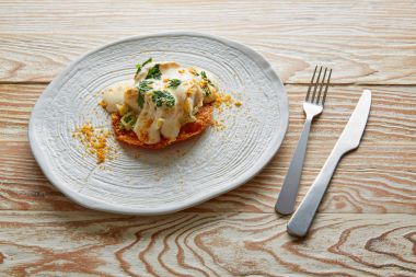 Balık mayonez ve maydanoz çıtır tortilla