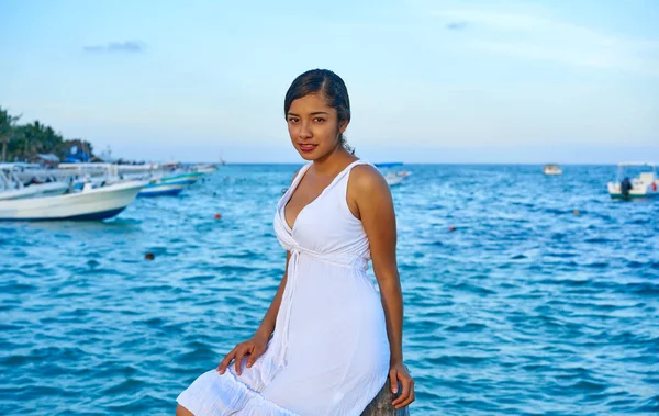 Wanita latin Meksiko di Riviera Maya — Stok Foto