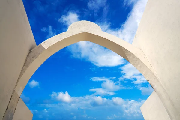 Akumal bay entrance arch in Riviera Maya — Stock Photo, Image