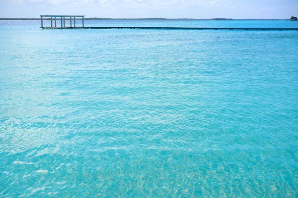 Laguna de Bacalar Lagoon in Mexico — Zdjęcie stockowe