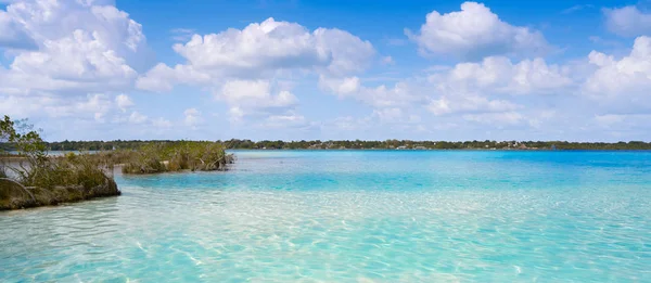 Laguna de Laguna Bacalar v Mexiku mayské — Stock fotografie