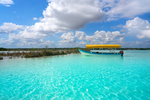 Laguna de Bacalar Lagoon Maya Meksika — Stok fotoğraf