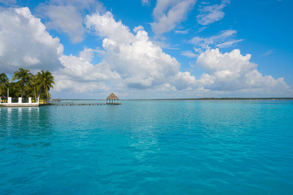 Laguna de Bacalar Lagoon in Mayan Mexico