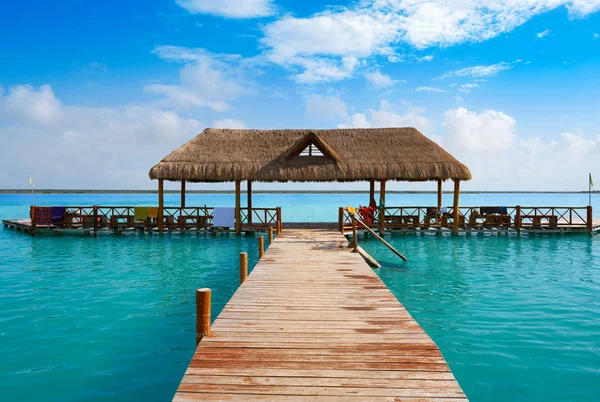 Laguna de Bacalar Lagoa em Mayan México — Fotografia de Stock