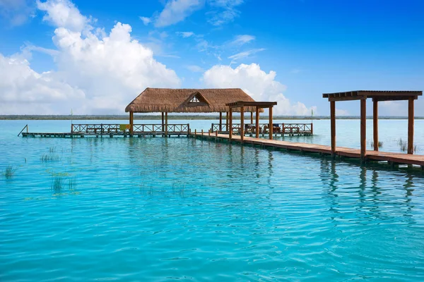 Laguna de Laguna Bacalar v Mexiku mayské — Stock fotografie