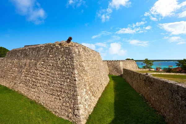Bacalar San Felipe fort Quintana Roo Mexico — ストック写真
