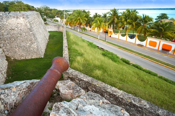 Bacalar San Felipe fort Quintana Roo Mexico — Stockfoto