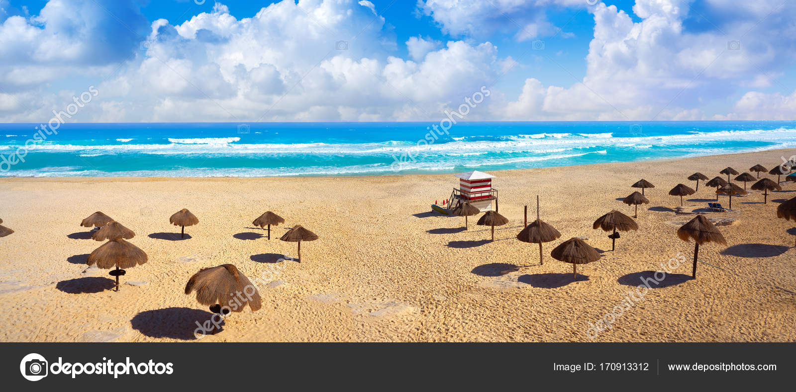 Plage De Delfines De Cancun Au Mexique De La Zone Hôtelière